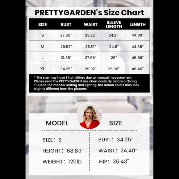 NWT Prettygarden Teal Long Sleeve Knit Midi Dress Size Medium - Picture 6 of 6